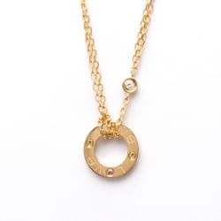 Cartier Love Circle Necklace B7224509 Pink Gold (18K) Diamond,Sapphire Men,Women Fashion Pendant Necklace (Pink Gold)