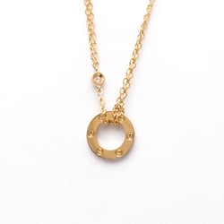 Cartier Love Circle Necklace B7224509 Pink Gold (18K) Diamond,Sapphire Men,Women Fashion Pendant Necklace (Pink Gold)