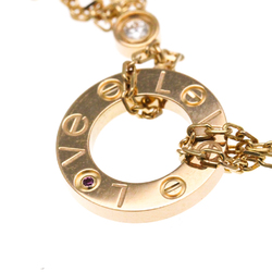 Cartier Love Circle Necklace B7224509 Pink Gold (18K) Diamond,Sapphire Men,Women Fashion Pendant Necklace (Pink Gold)