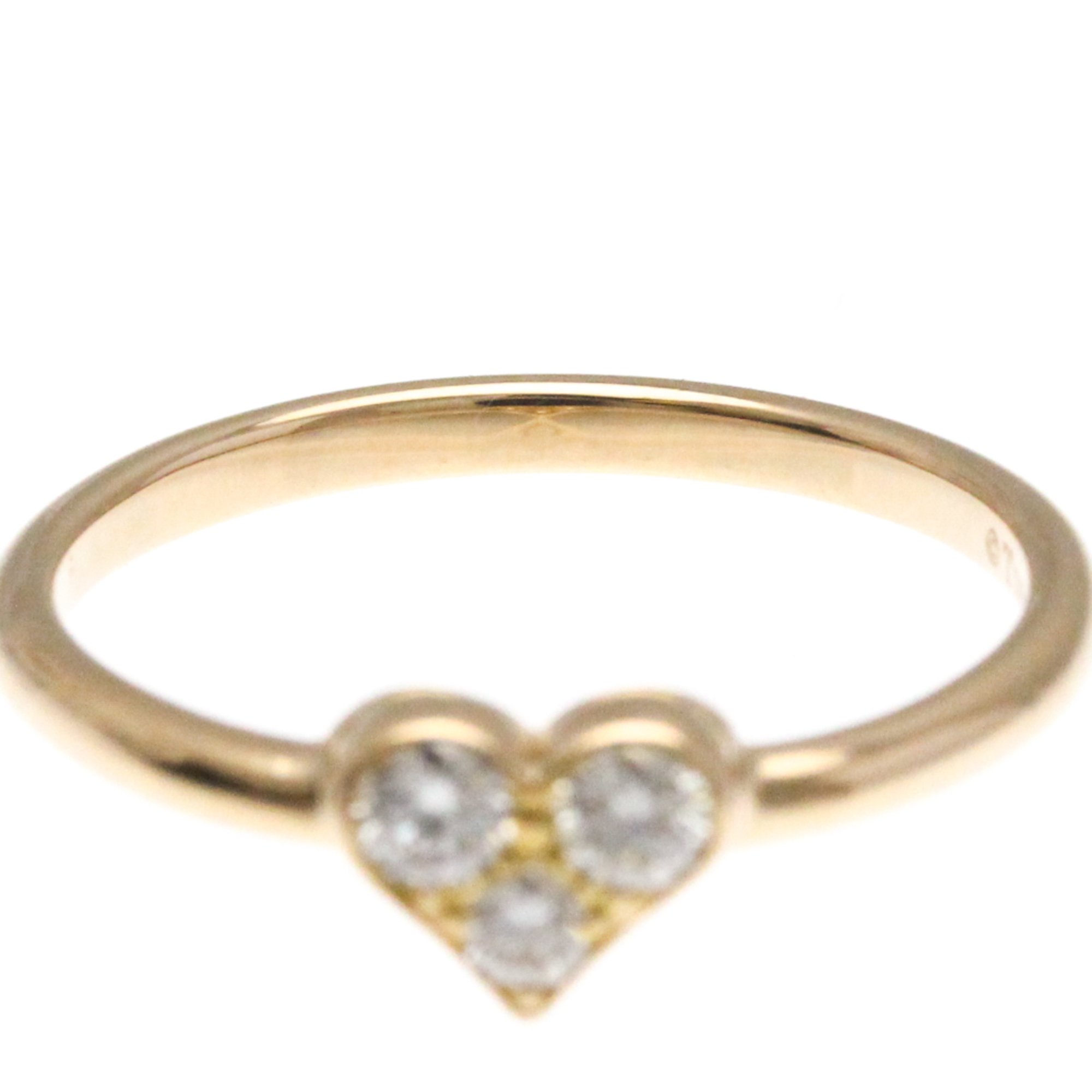 Tiffany Sentimental Heart Pink Gold (18K) Fashion Diamond Band Ring Pink Gold