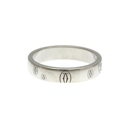 Cartier Happy Birthday White Gold (18K) Fashion No Stone Band Ring Silver