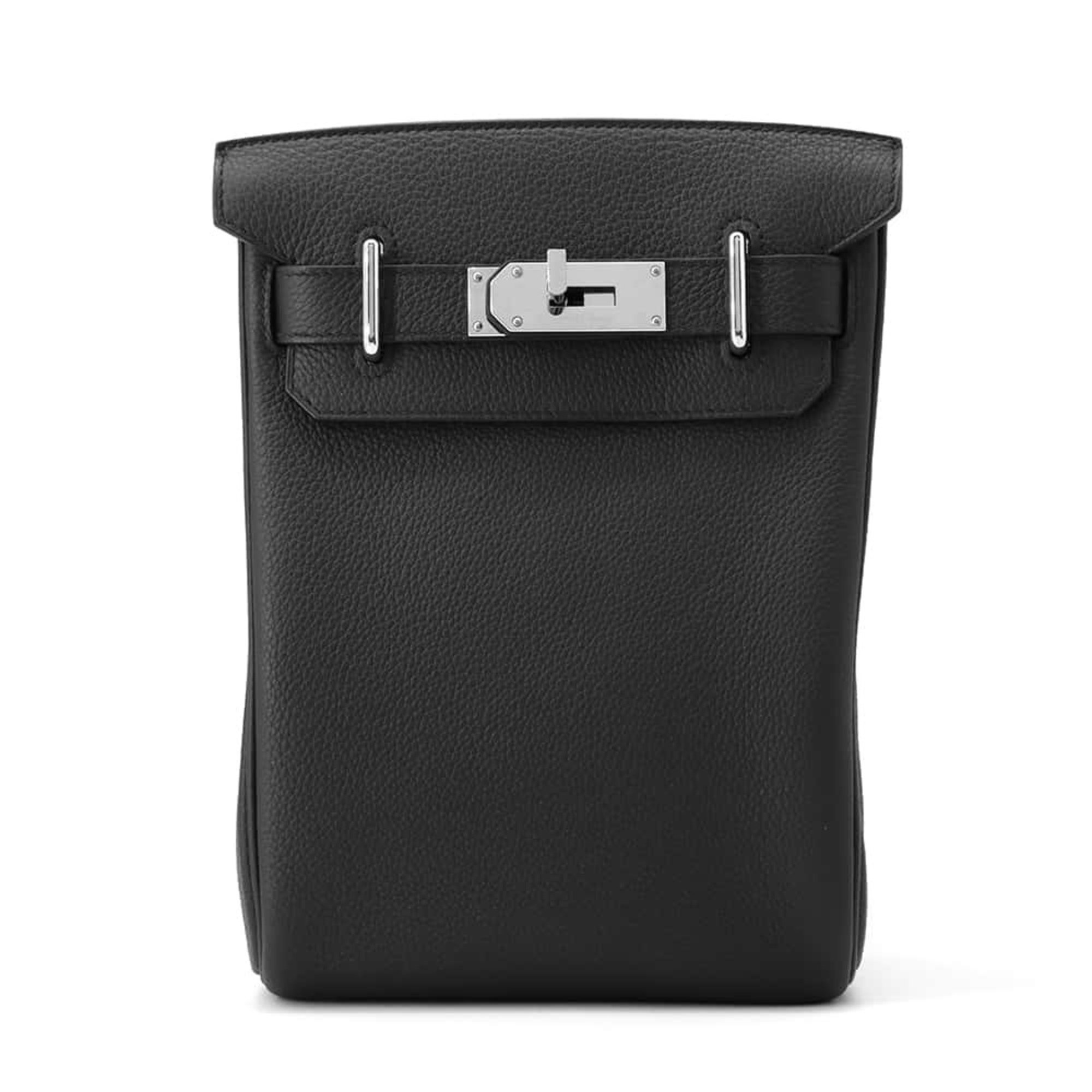 Hermes Body Bag Kelly Akkad PM Black Togo B Stamp Men's