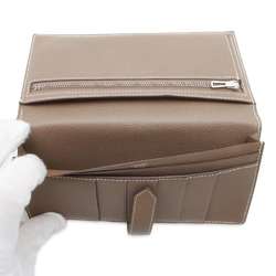 Hermes Long Wallet Bearn Soufflet Etoupe Epson A Stamp HERMES