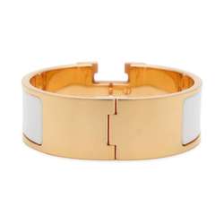 Hermes Bracelet Click H Clack GM White HERMES