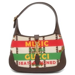 Gucci Shoulder Bag Jackie 1961 Barrier & W Griffin The R Small Canvas Leather 636706 2way