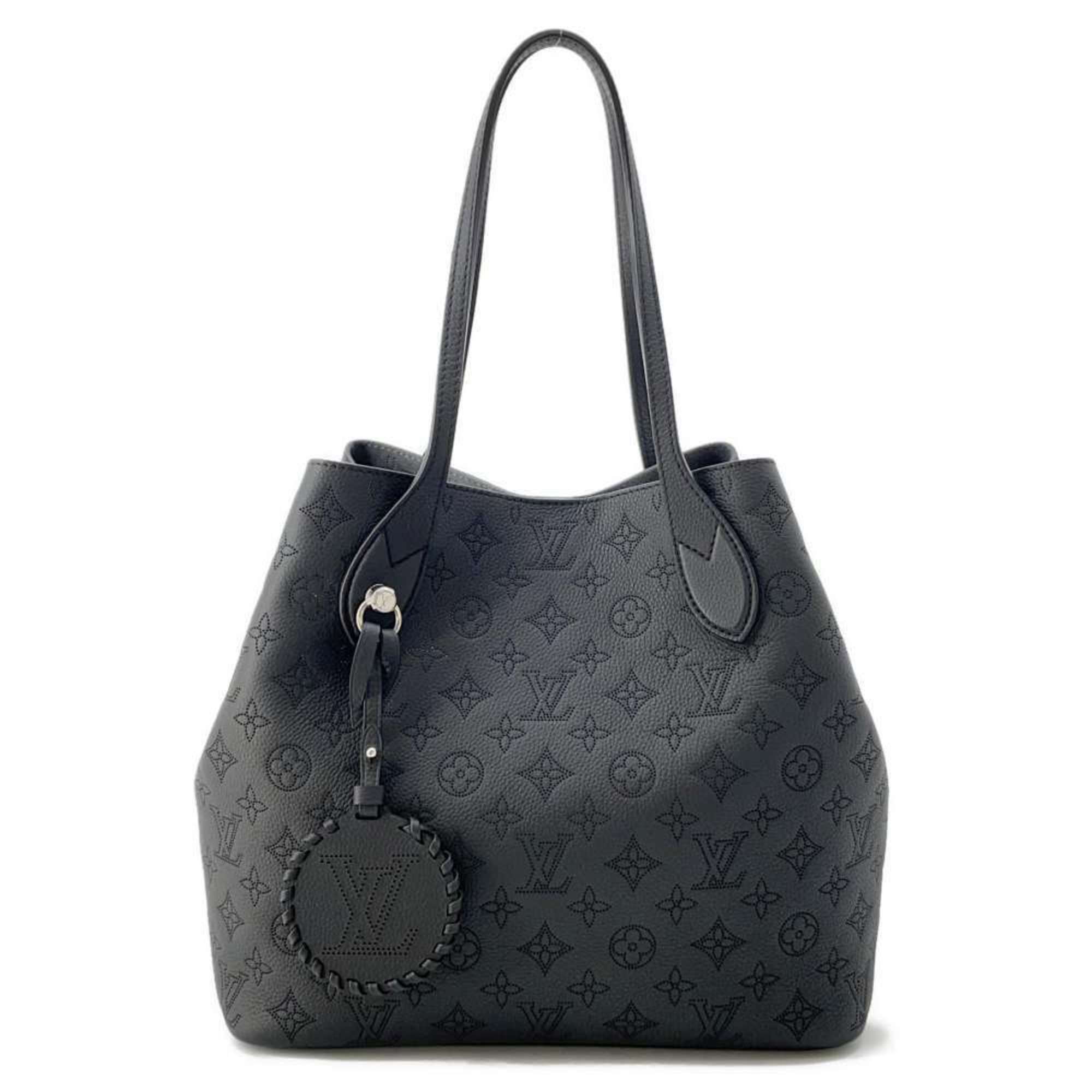 Louis Vuitton Tote Bag Monogram Mahina Blossom MM M21851 LOUIS VUITTON Black