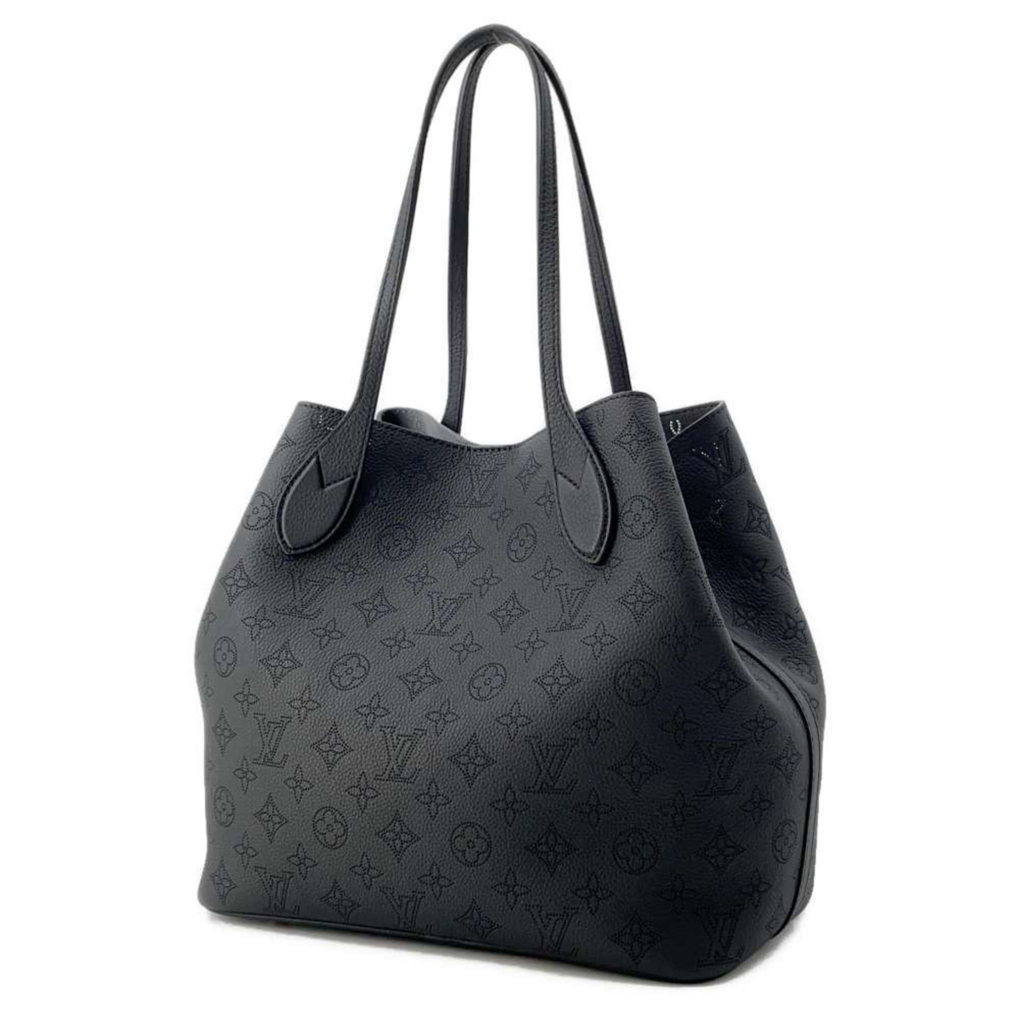 Louis Vuitton Tote Bag Monogram Mahina Blossom MM M21851 LOUIS VUITTON Black