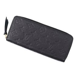 Louis Vuitton Long Wallet Monogram Empreinte Portefeuille Clemence M60171 LOUIS VUITTON Black