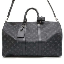 Louis Vuitton Boston Bag Monogram Eclipse Keybol Bandouliere 45 M40569 LOUIS VUITTON Black