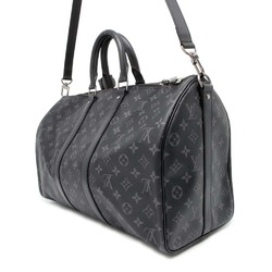 Louis Vuitton Boston Bag Monogram Eclipse Keybol Bandouliere 45 M40569 LOUIS VUITTON Black