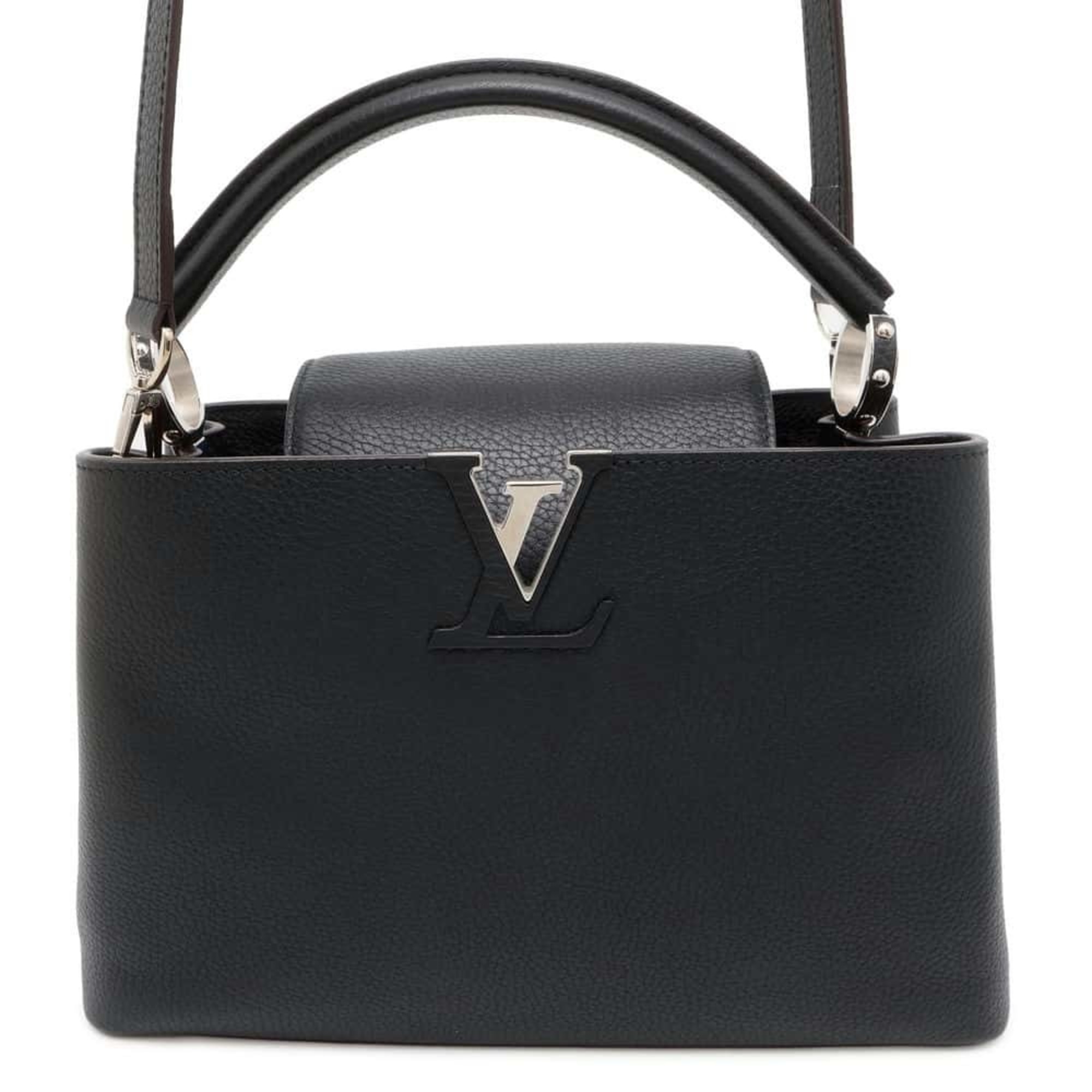 Louis Vuitton Handbag Taurillon Leather Capucines PM M42242 LOUIS VUITTON Black 2way Shoulder Bag