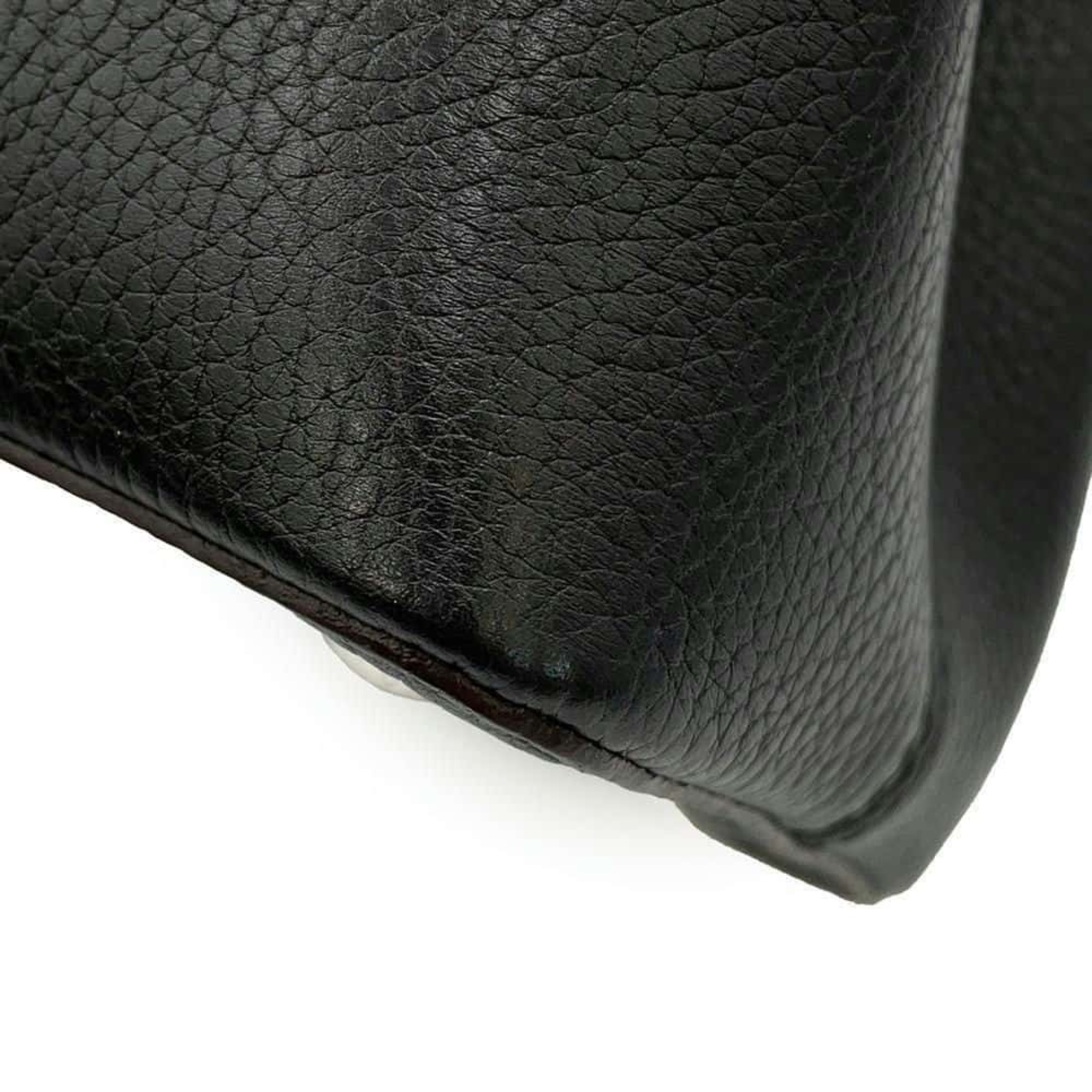 Louis Vuitton Handbag Taurillon Leather Capucines PM M42242 LOUIS VUITTON Black 2way Shoulder Bag