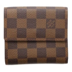 Louis Vuitton Wallet Damier Ebene Portefeuille Elise N61654 LOUIS VUITTON W Tri-fold