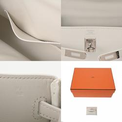 HERMES Kelly Move New White W Stamp (around 2024) Women's Swift Leather Shoulder Bag