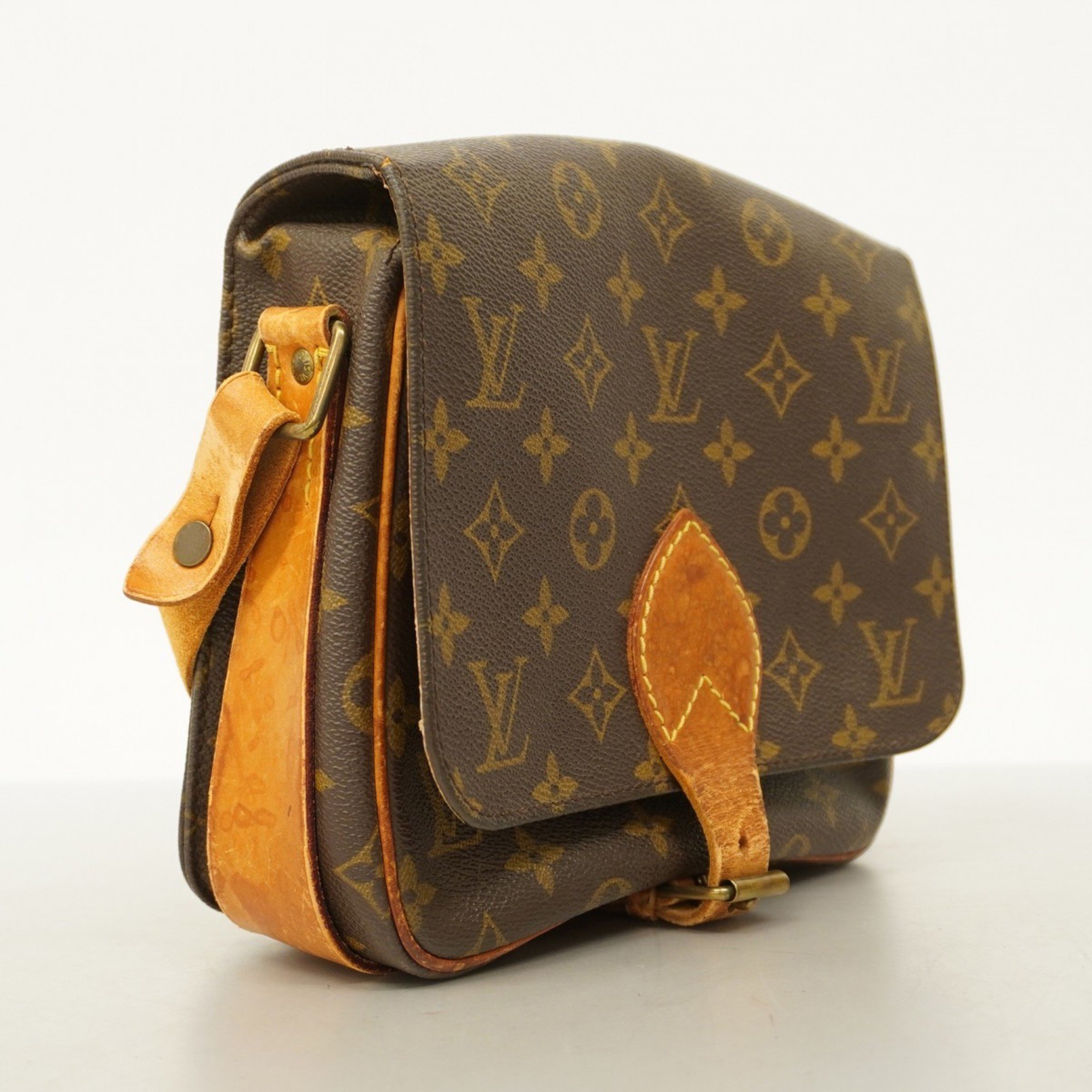 Louis Vuitton Shoulder Bag Monogram Cartesier MM M51253 Brown Women's