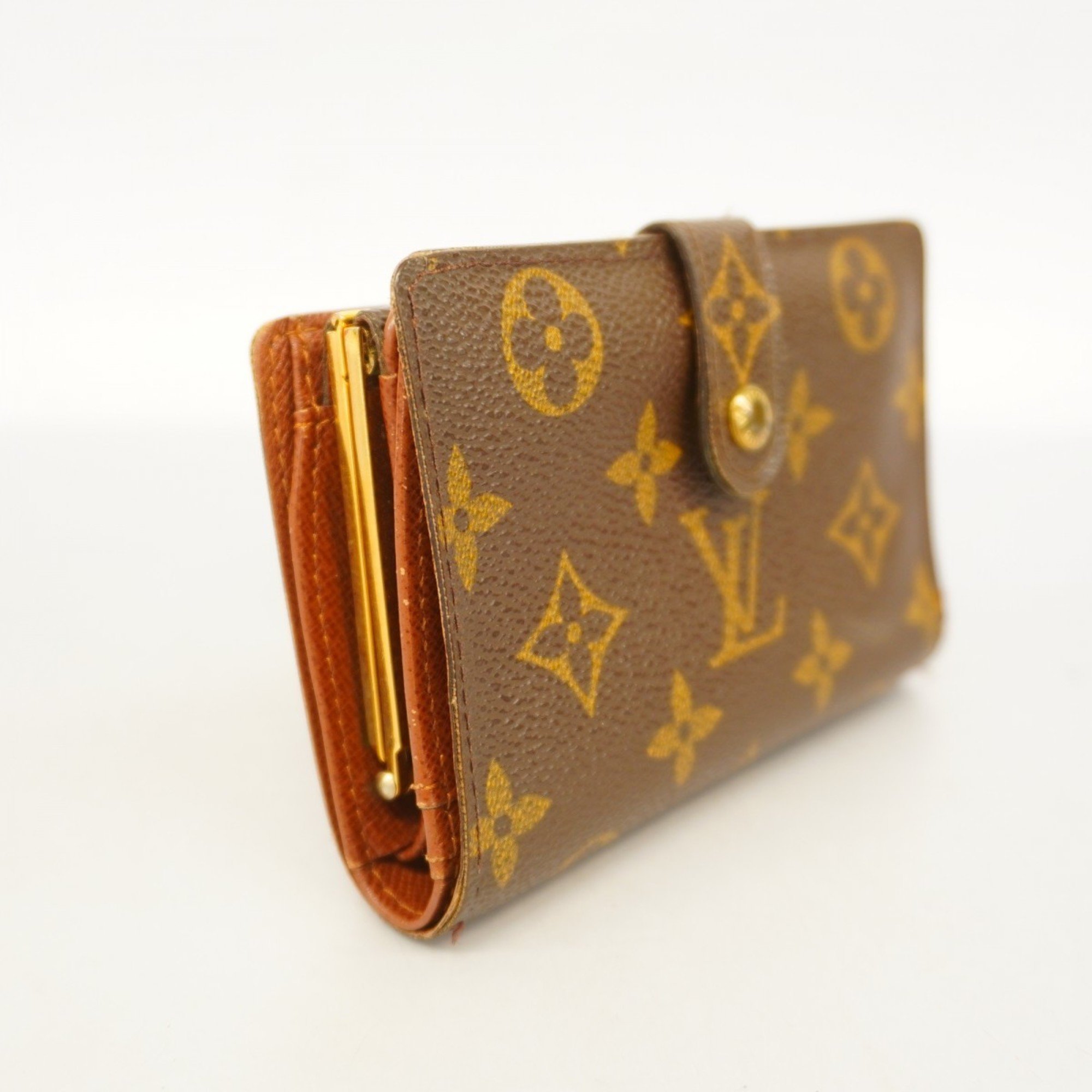 Louis Vuitton Wallet Monogram Porte Monnaie Biennois M61663 Brown Ladies