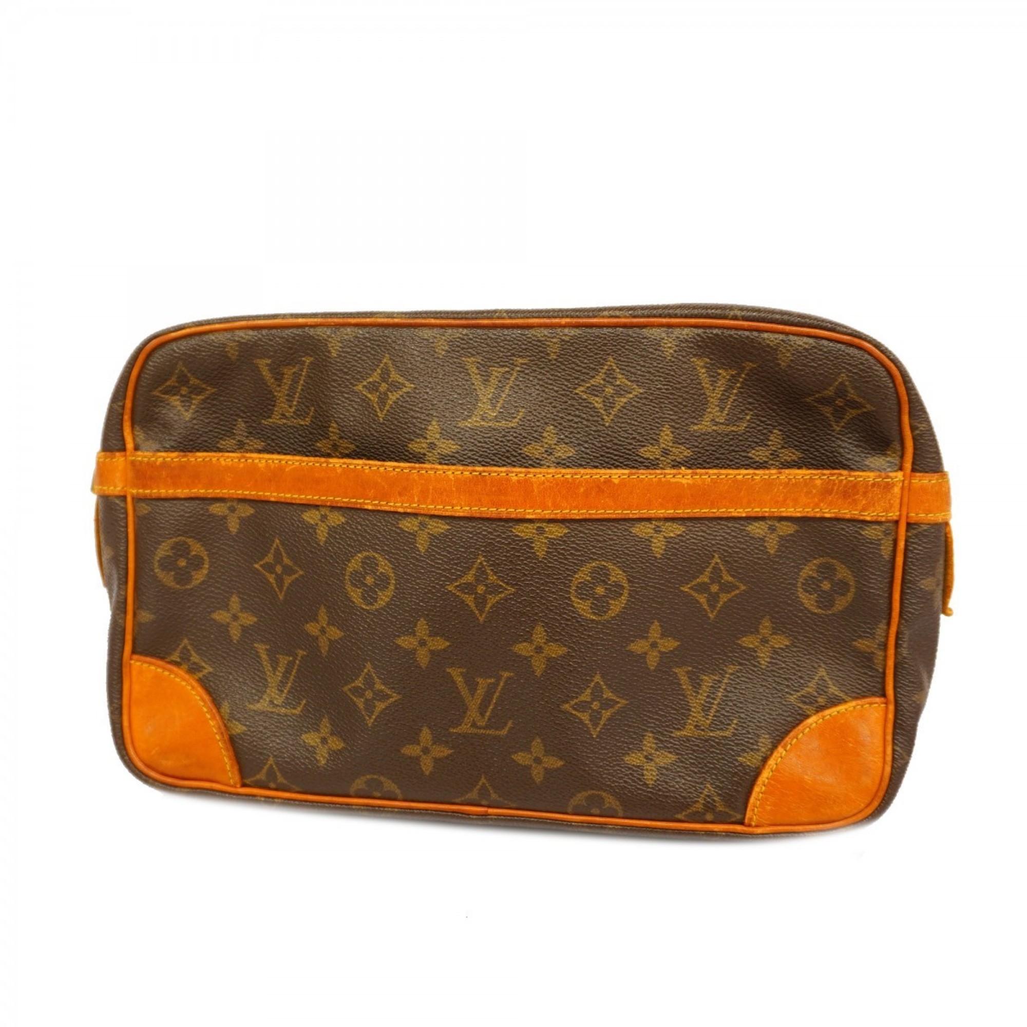 Louis Vuitton Clutch Bag Monogram Compiegne 28 M51845 Brown Women's