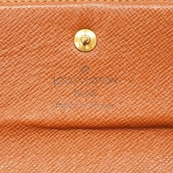 Louis Vuitton Tri-fold Long Wallet Monogram Porte Tresor International M61215 Brown Men's Women's