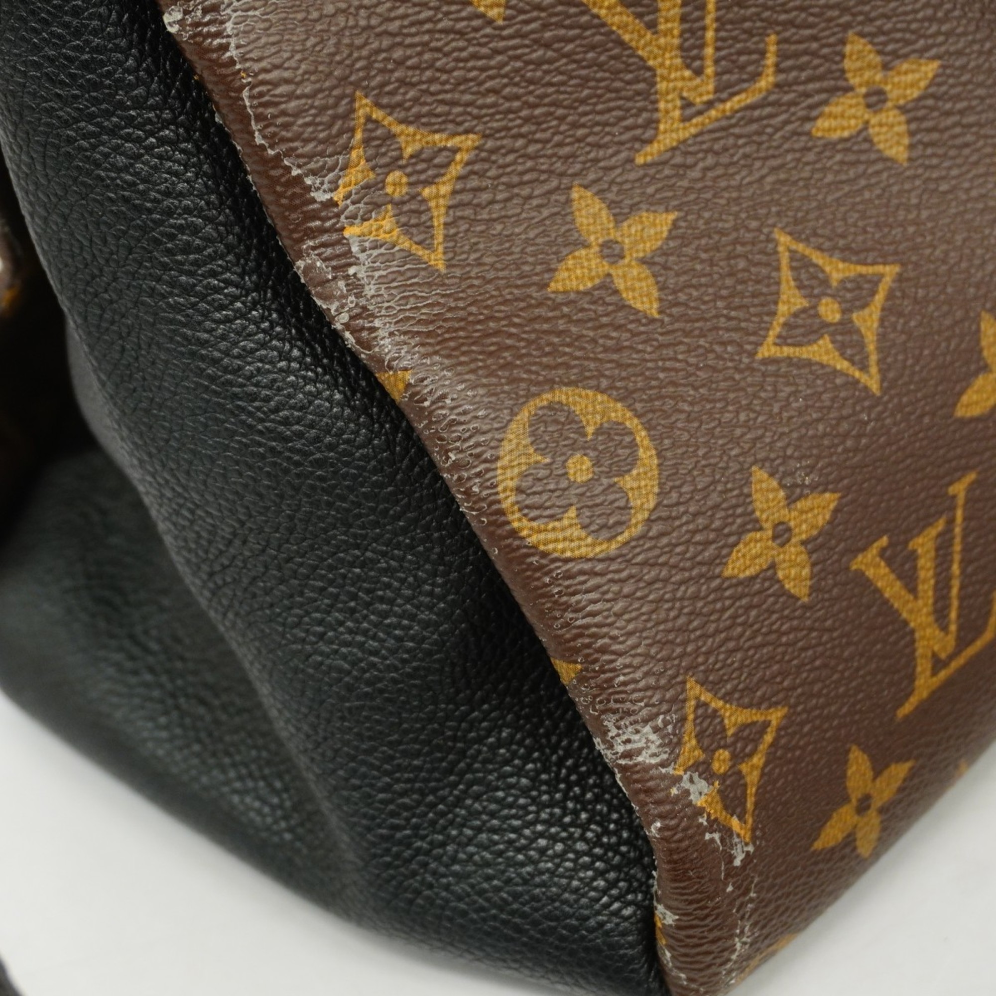 Louis Vuitton Handbag Monogram Pallas MM M42756 Brown Noir Ladies