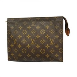 Louis Vuitton Pouch Monogram Poche Toilette 26 M47542 Brown Women's