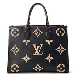 Louis Vuitton Tote Bag Bicolor Monogram Empreinte On the Go MM M45495 LOUIS VUITTON 2way Black