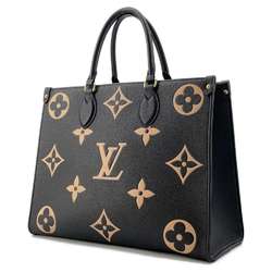 Louis Vuitton Tote Bag Bicolor Monogram Empreinte On the Go MM M45495 LOUIS VUITTON 2way Black