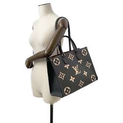 Louis Vuitton Tote Bag Bicolor Monogram Empreinte On the Go MM M45495 LOUIS VUITTON 2way Black