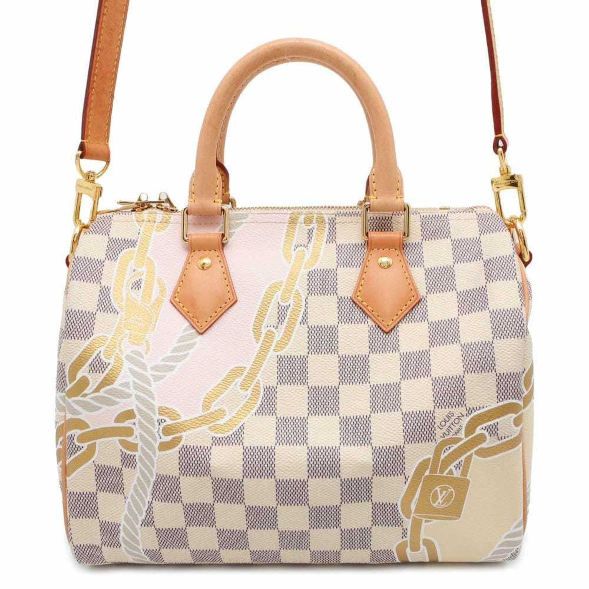 Louis Vuitton Handbag Damier Azur Speedy Bandouliere 25 Nautical N40473 2way Shoulder