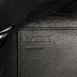 LOEWE Handbag Woven Leather 2way Shoulder Black