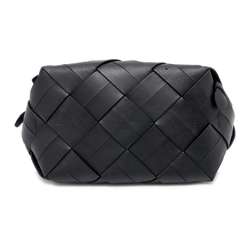 LOEWE Handbag Woven Leather 2way Shoulder Black