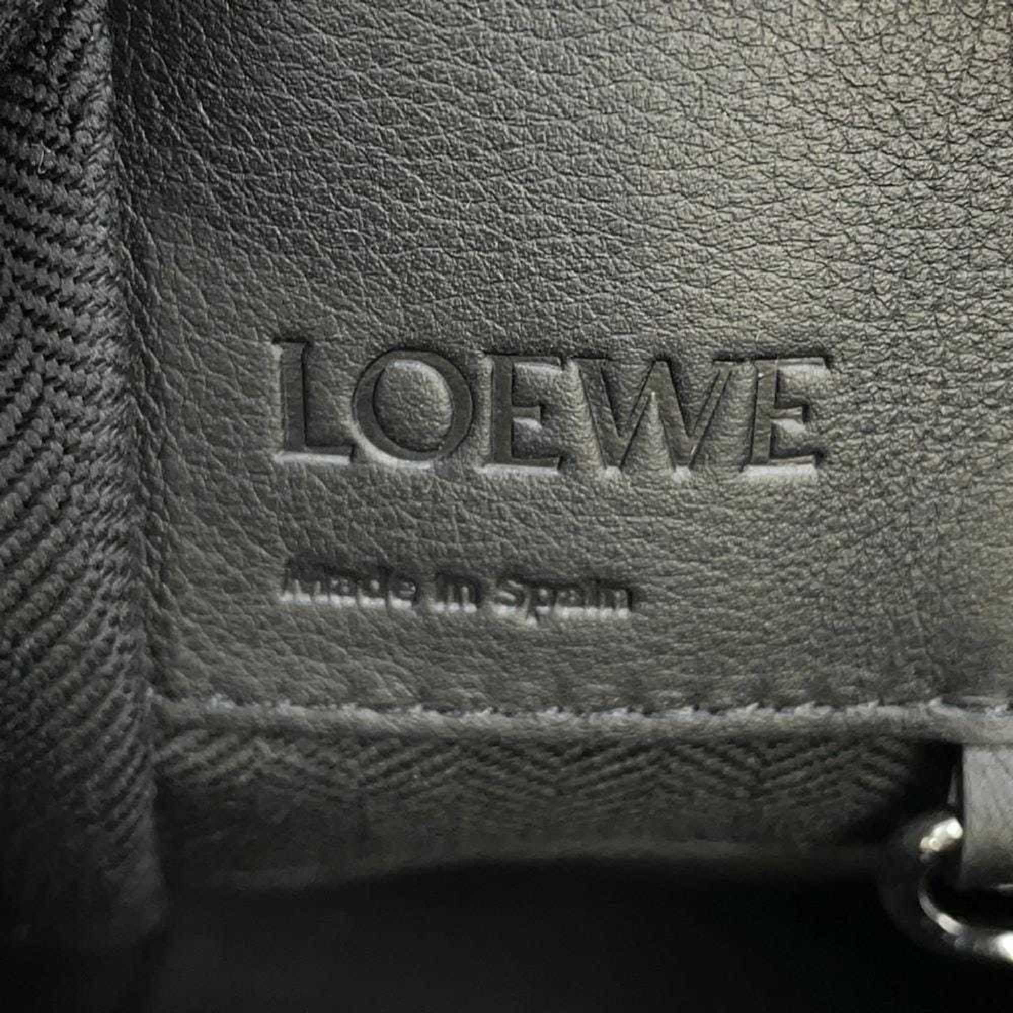 LOEWE Handbag Hammock Compact Calf Leather A538H13X10 2way Shoulder Bag Black