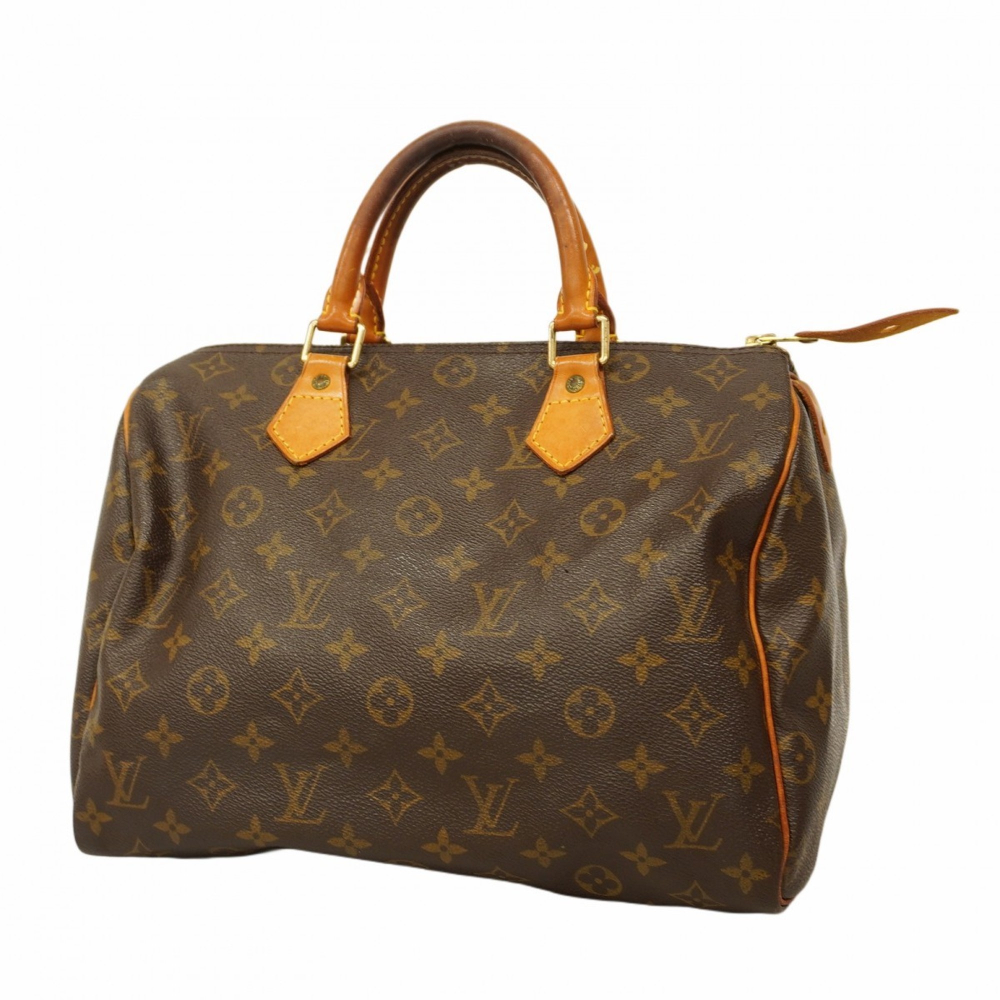 Louis Vuitton Handbag Monogram Speedy 30 M41108 Brown Ladies