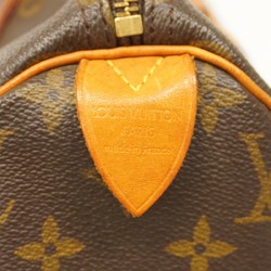 Louis Vuitton Handbag Monogram Speedy 30 M41108 Brown Ladies