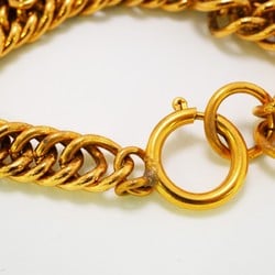 Chanel bracelet Coco mark oval GP plated gold ladies