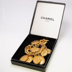 Chanel bracelet Coco mark oval GP plated gold ladies