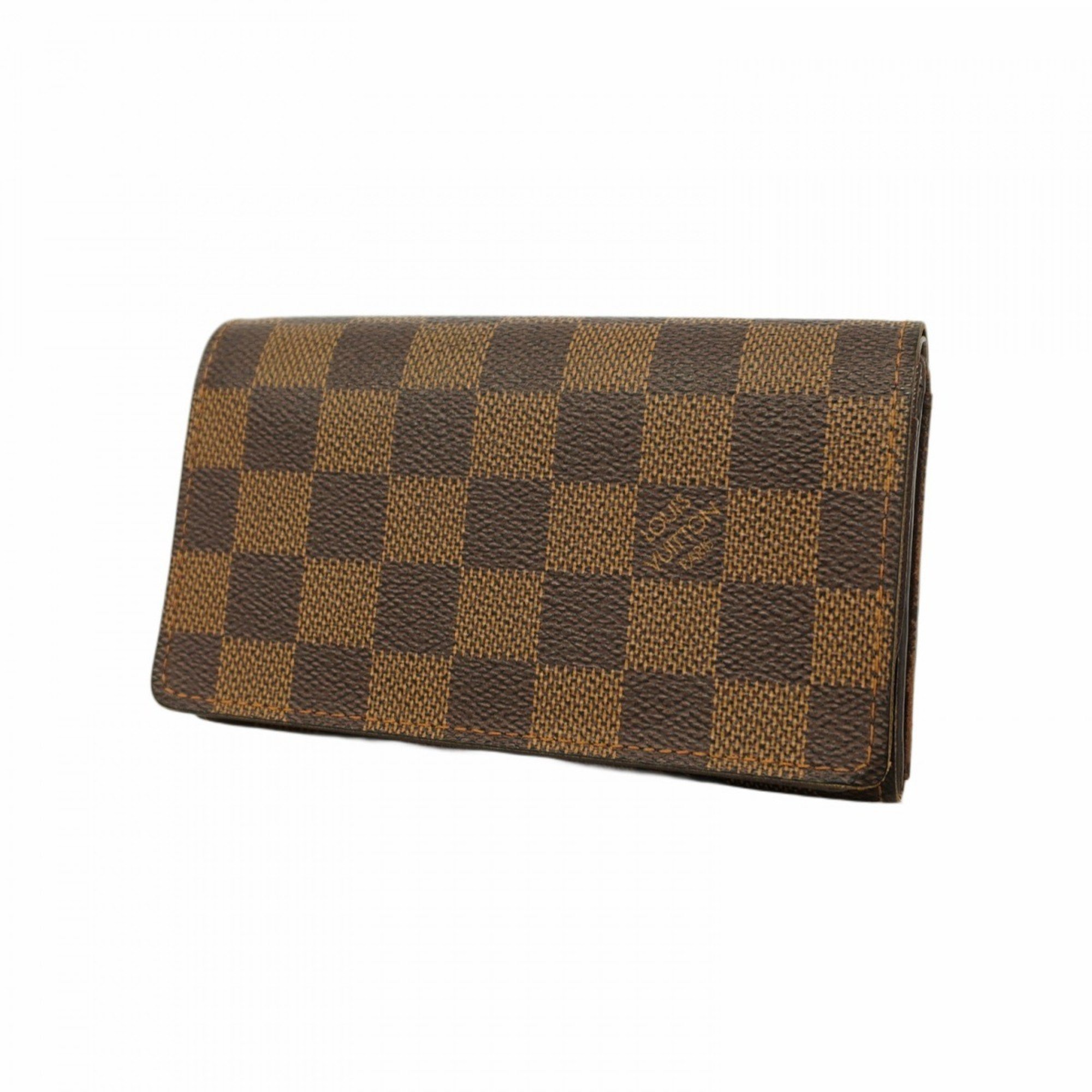 Louis Vuitton Wallet Damier Portefeuille Tresor N61736 Ebene Men's Women's