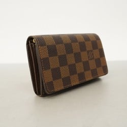 Louis Vuitton Wallet Damier Portefeuille Tresor N61736 Ebene Men's Women's