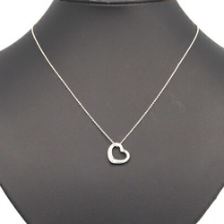 Tiffany Necklace Elsa Peretti Heart SV Sterling Silver 925 Pendant Choker Women's TIFFANY & CO