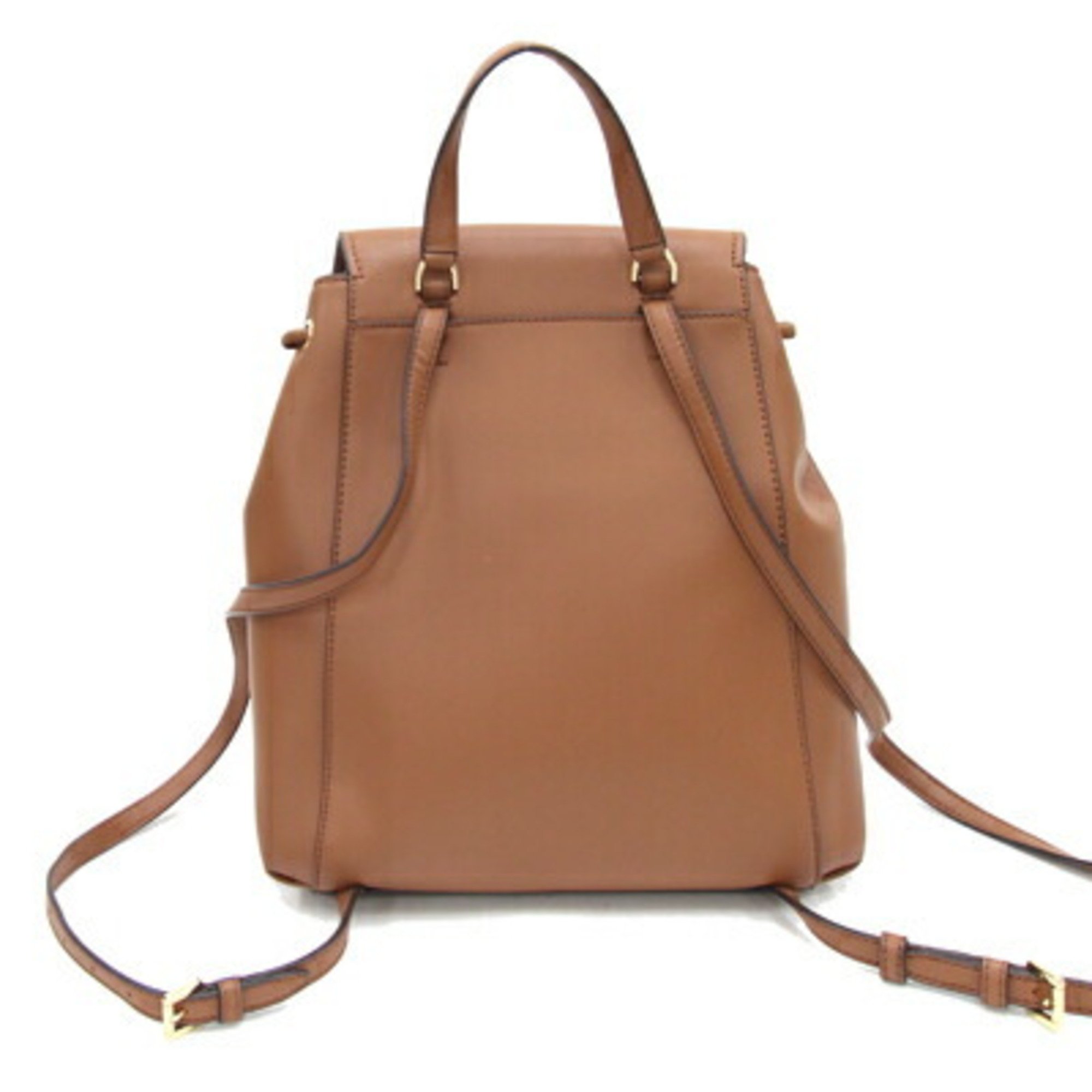 Michael Kors Backpack Phoebe 35F2G8PB6B Brown Dark Leather PVC Women's MICHAEL KORS