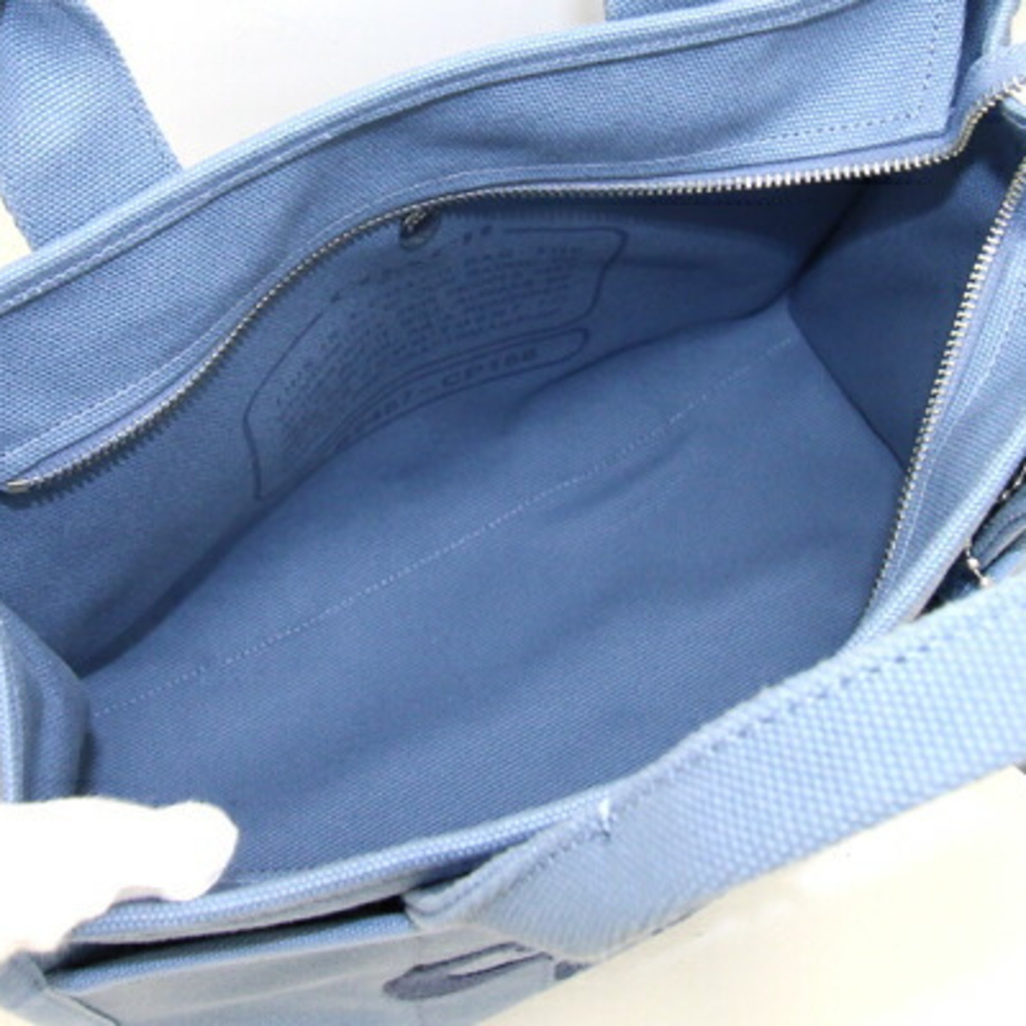 Coach Handbag Cargo Tote CP158 Slate Blue Canvas Shoulder Bag Women's COACH