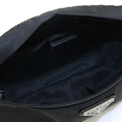 Prada Waist Pouch 2VL034 Black Nylon Leather Bag Body Women Men PRADA