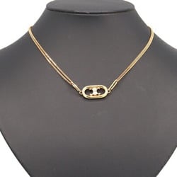 Celine Necklace Triomphe 46S896BRA 35OR Gold Brass Metal Pendant Choker Women's CELINE