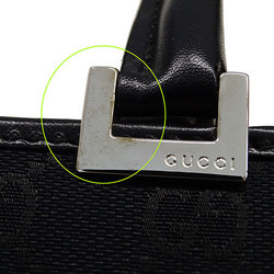 GUCCI Bag Women's Handbag GG Canvas Leather Jackie Black 002・1065