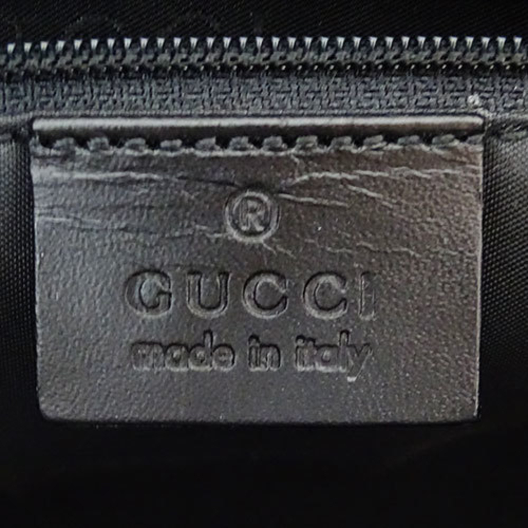 GUCCI Bag Women's Handbag GG Canvas Leather Jackie Black 002・1065