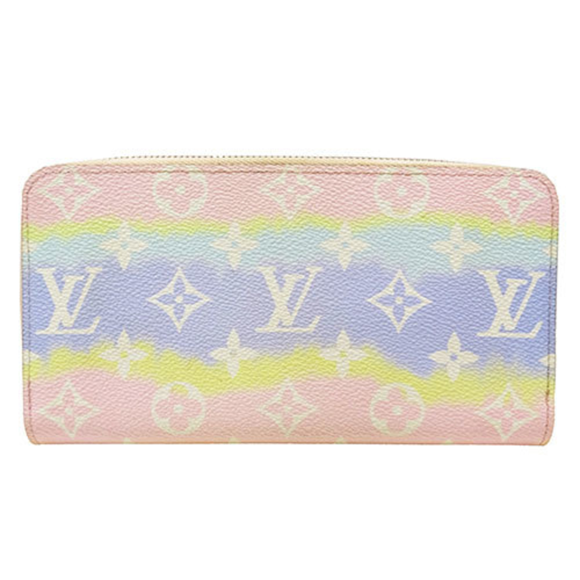 Louis Vuitton LOUIS VUITTON Wallet Escal Women's Long Leather Zipper Pastel M69110 Round