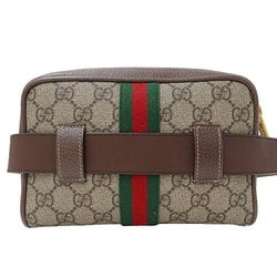 GUCCI Bags for Women and Men, Body Bags, Waist Leather, Ophidia, Brown, 517076, Compact