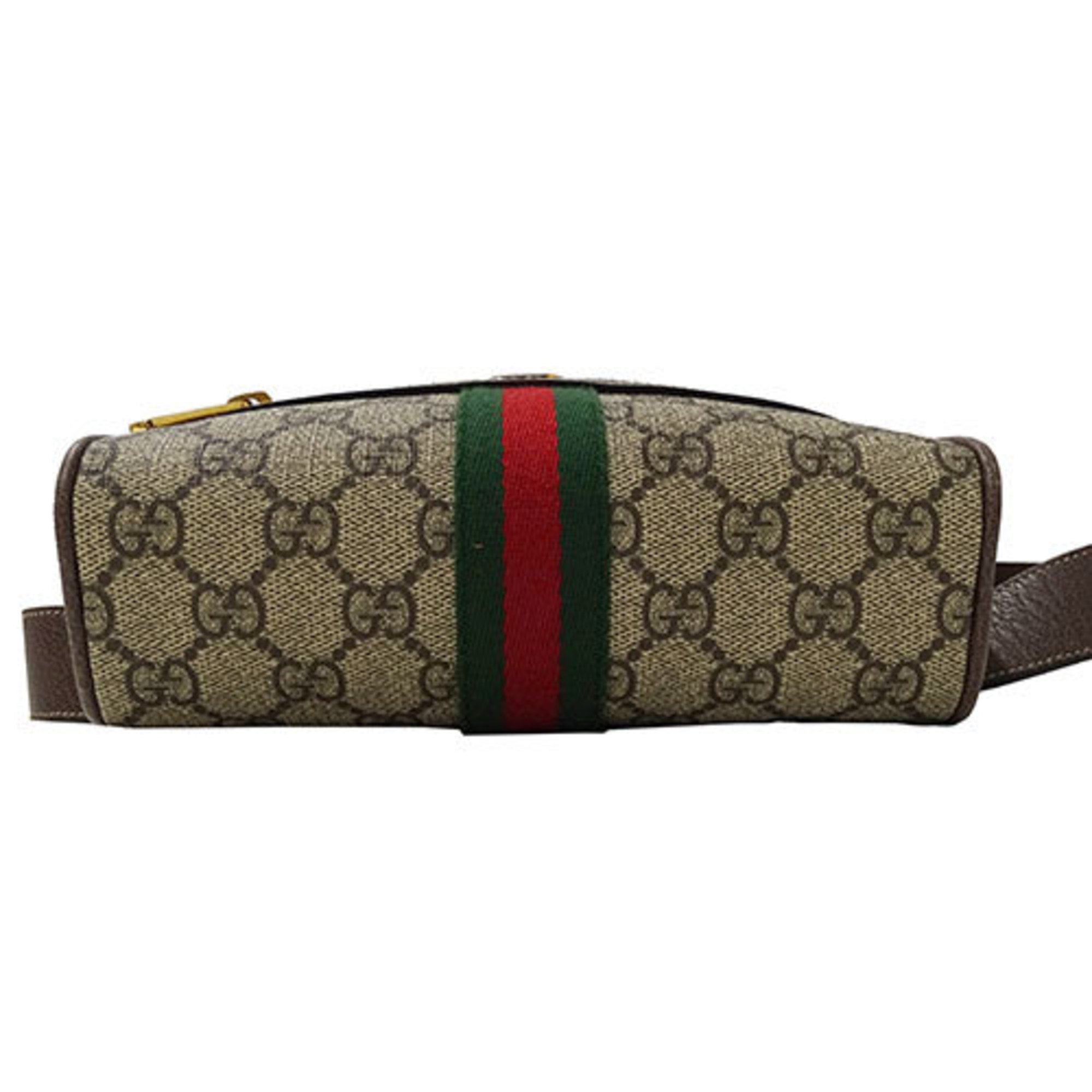 GUCCI Bags for Women and Men, Body Bags, Waist Leather, Ophidia, Brown, 517076, Compact