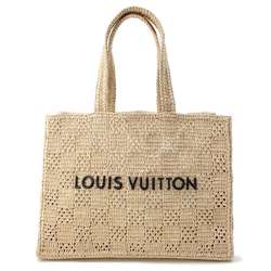 Louis Vuitton Tote Bag Damier Raffia Summer Shopper MM M25008 LOUIS VUITTON Handbag