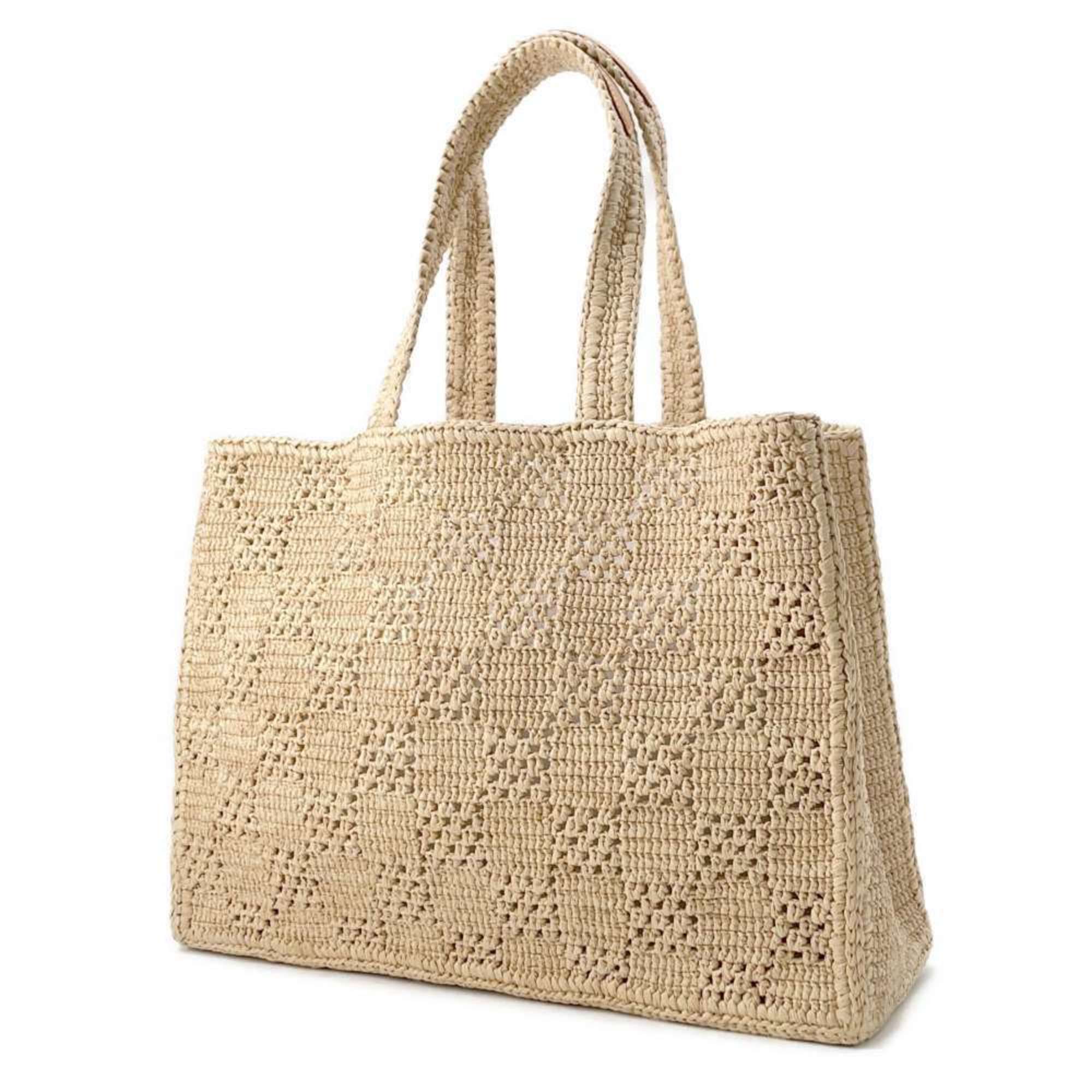 Louis Vuitton Tote Bag Damier Raffia Summer Shopper MM M25008 LOUIS VUITTON Handbag