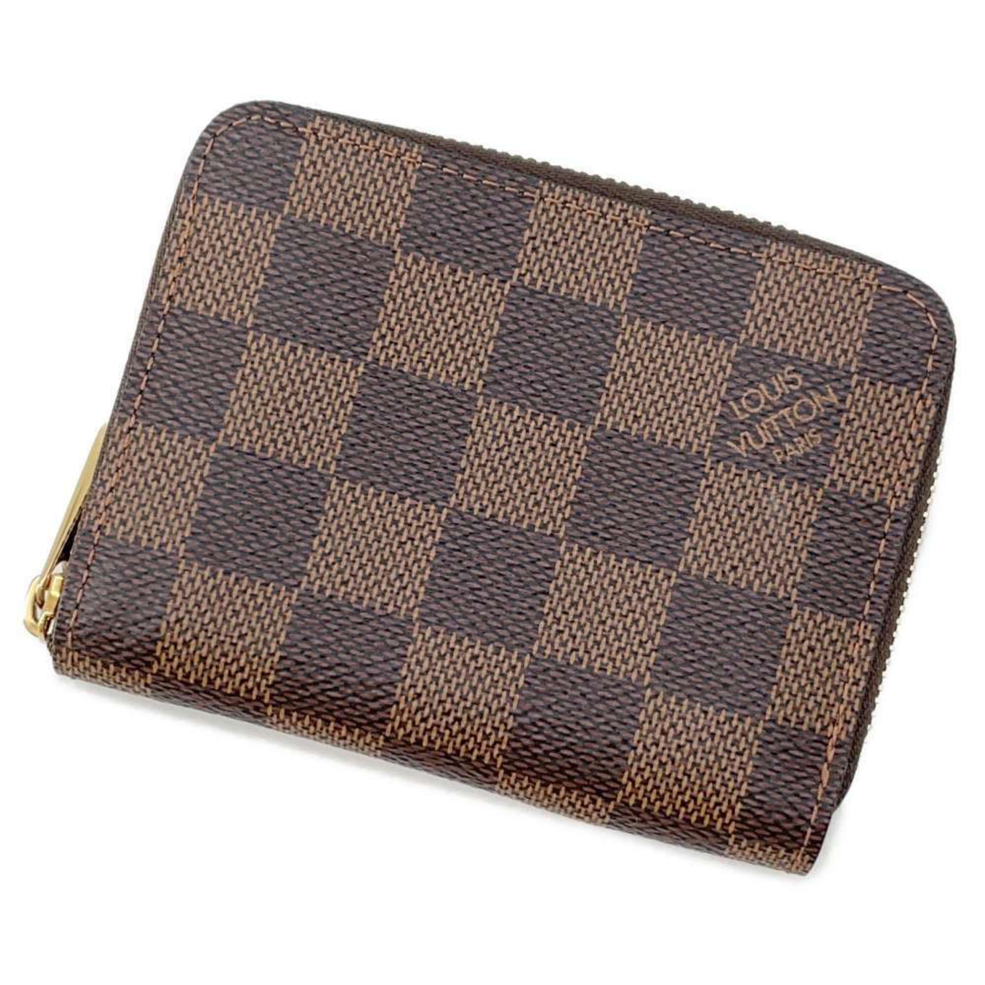 Louis Vuitton Wallets & Coin Cases Damier Ebene Zippy Purse N63070 LOUIS VUITTON Wallet